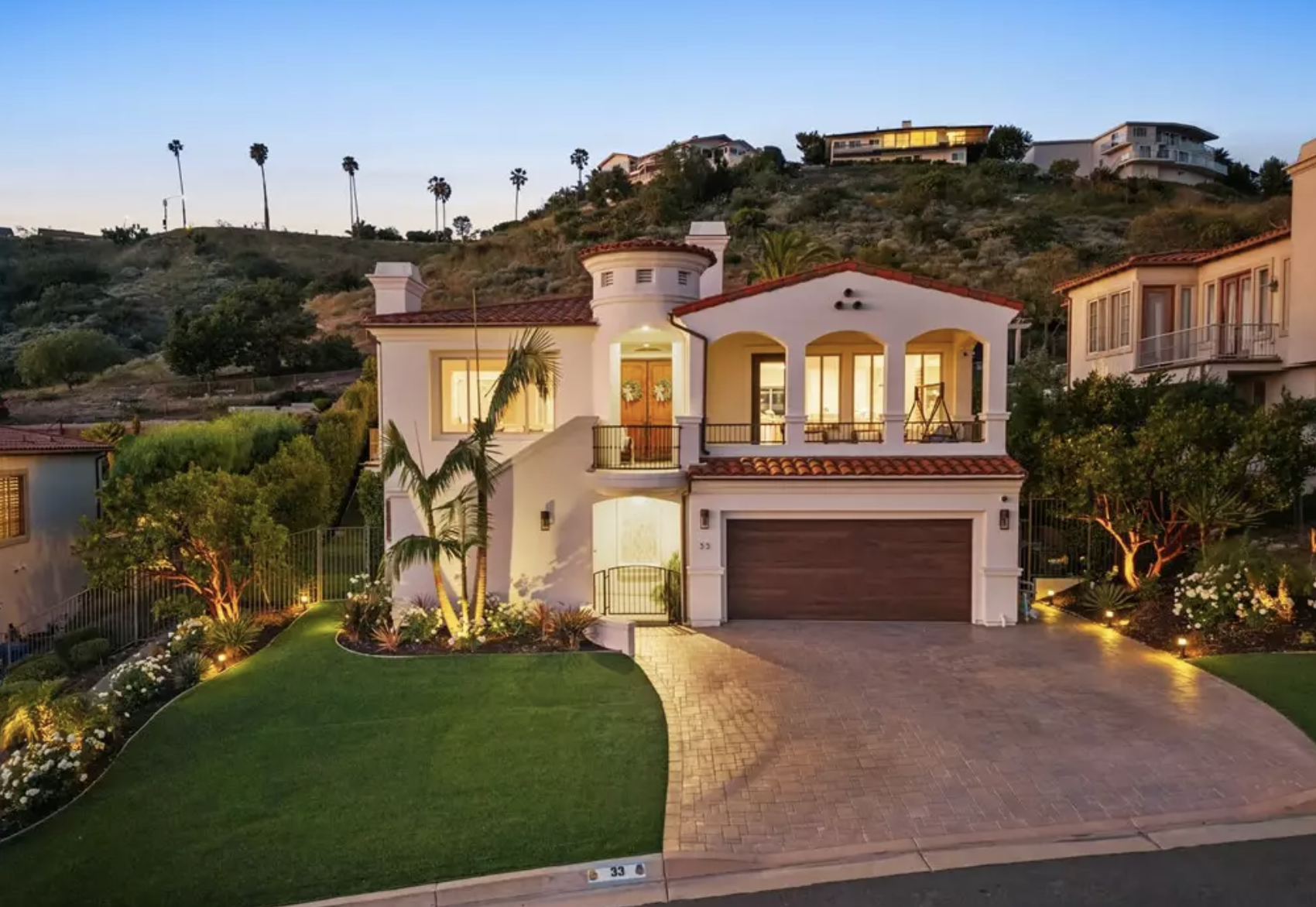 Spanish-style Residence with Sweeping Ocean and Catalina Island Views